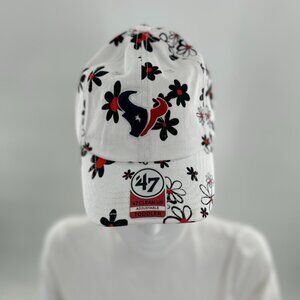 NWT Houston Texans '47 Girls Toddler Daisy Delight Clean Up Adjustable Hat‎
